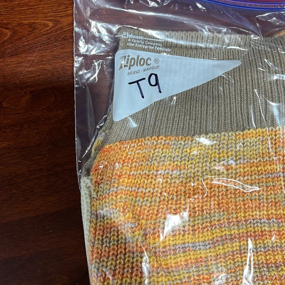 BDG Urban Outfitters Womens Knit Sweater Cream Orange. Red S/P Balloon Sleeves - Picture 14 of 14